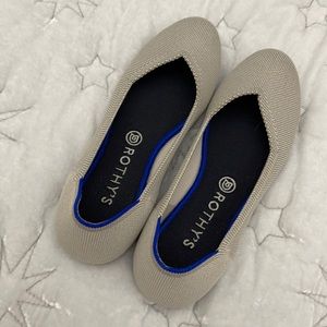 Rothys Flax Flats VGUC 9.5